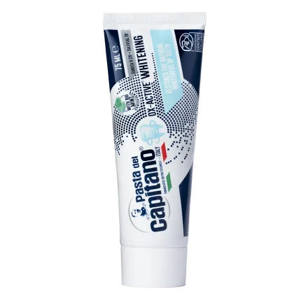 خمیردندان سفید کننده پاستا دل کاپیتانو مدل OX-Active Whitening حجم 75 میلی‌لیتر