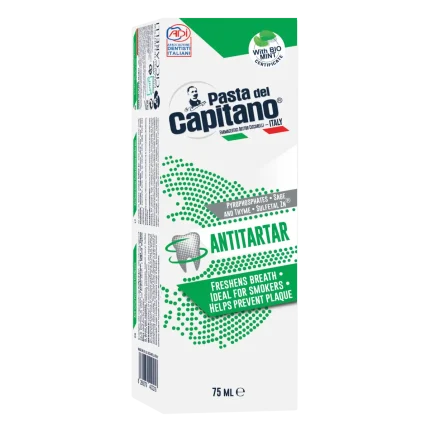 خمیردندان ضد جرم پاستا دل کاپیتانو مدل آنتی تارتار (Anti Tartar) حجم 75 میلی‌لیتر
