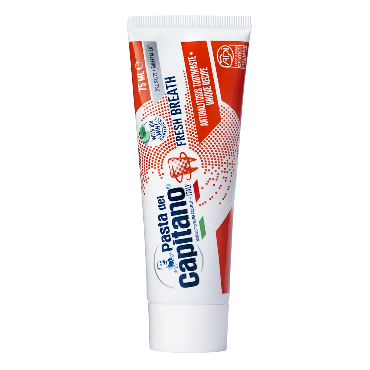 pasta-del-capitano-fresh-toothpaste-75ml-1-tube خمیر دندان خوشبو کننده پاستا دل کاپیتانو مدل Fresh Breath حجم 75 میلیلیتر