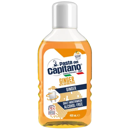 دهان شویه پاستا دل کاپیتانو مدل Ginger حجم 400 میلی‌لیتر